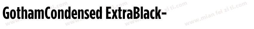 GothamCondensed ExtraBlack字体转换